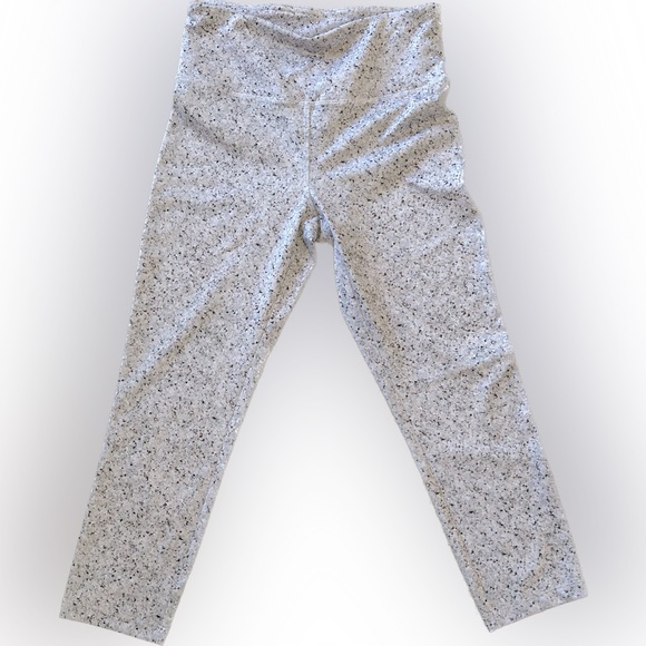 Cali Active cropped athletic tights, size small. Cute floral pastel pattern. - Picture 1 of 3